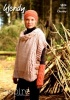 Knitting Pattern - Wendy 5824 - Aspire Chunky - Cable Poncho, Fingerless Mitts and Headband
